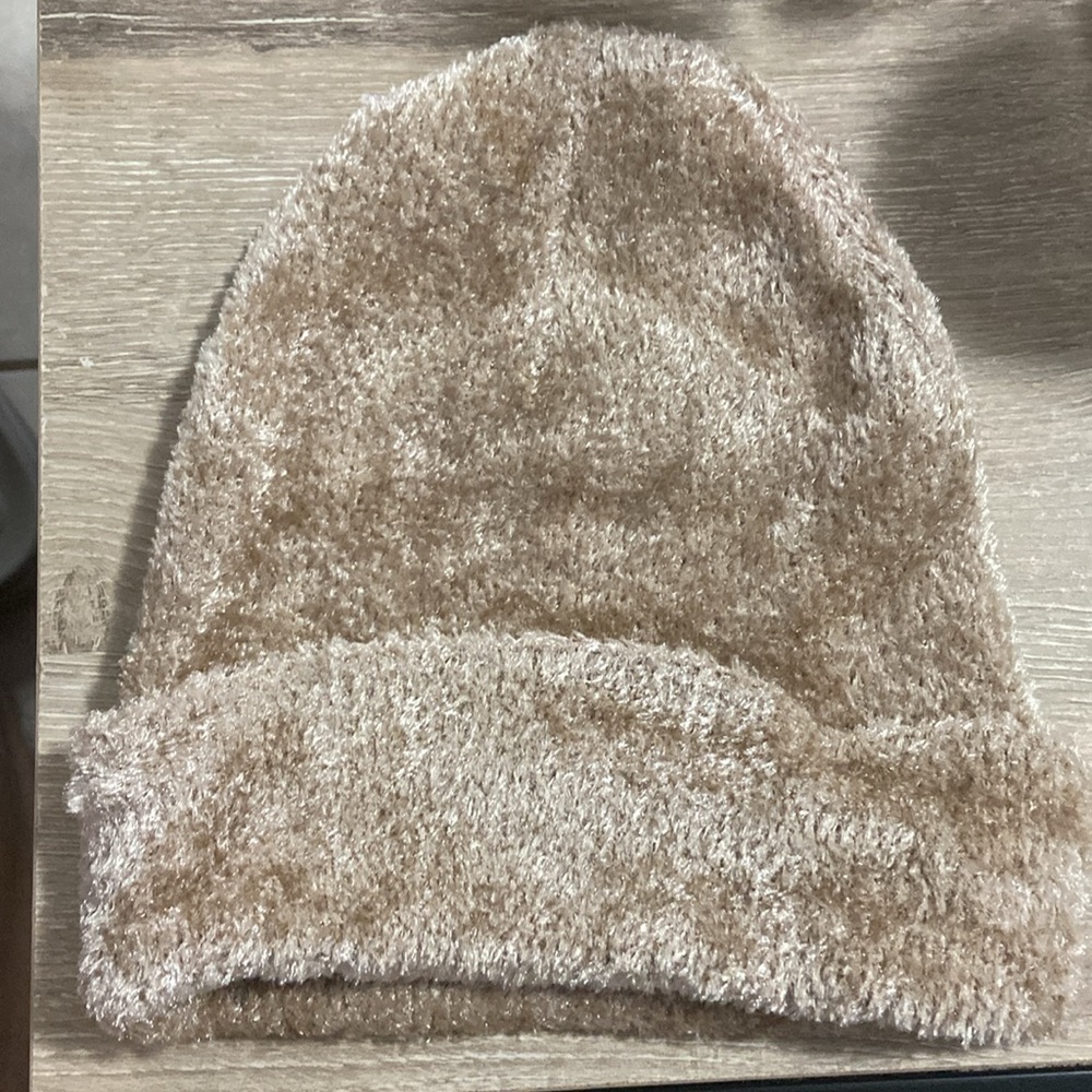 Cozy Very Soft Tan Knit Beanie - Picture 2 of 3